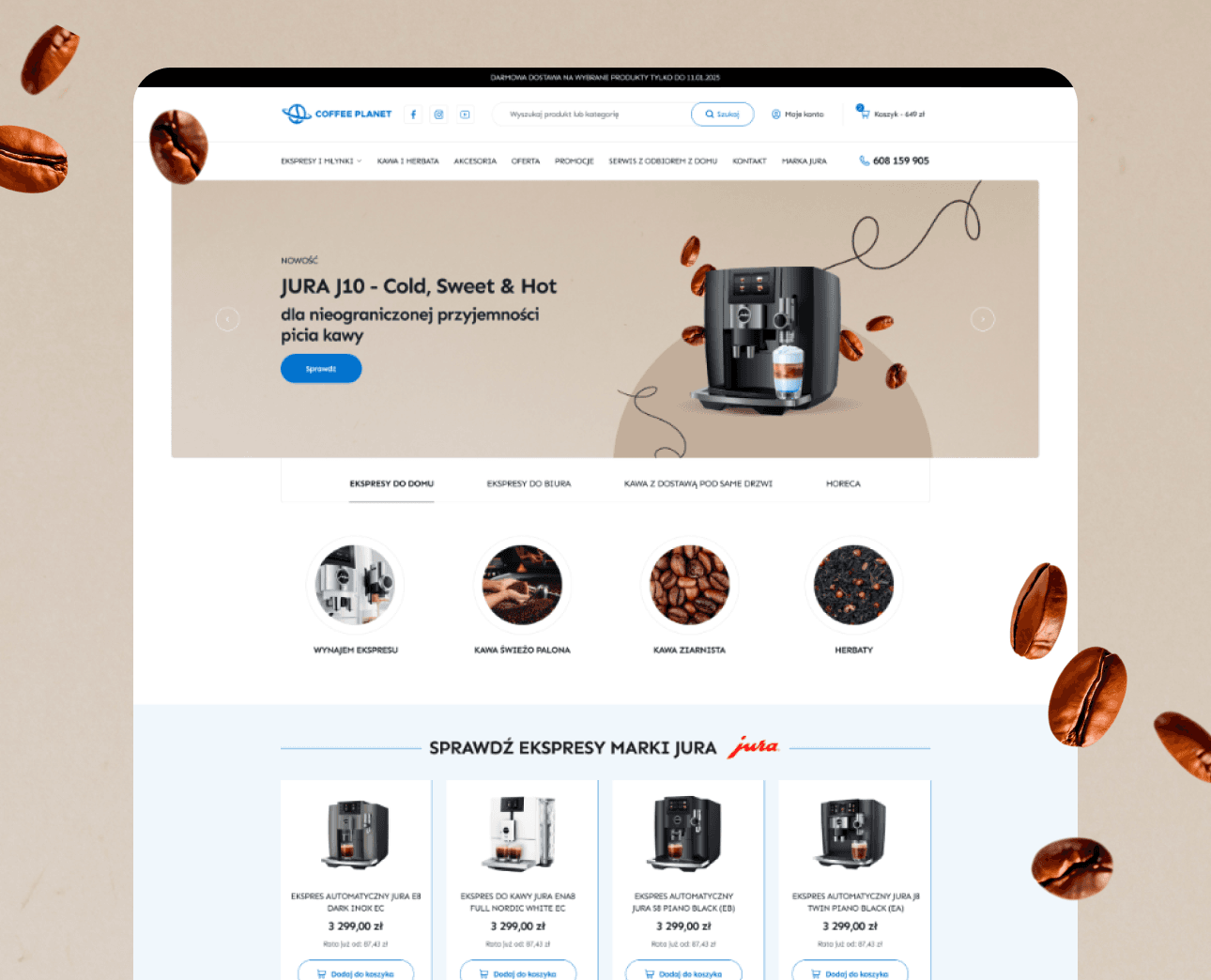 CoffeePlanet – Online Store & Repair Service for Espresso Machines